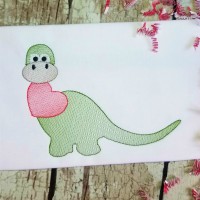 Dinosaur Machine Embroidery Design - Sketch Stitch